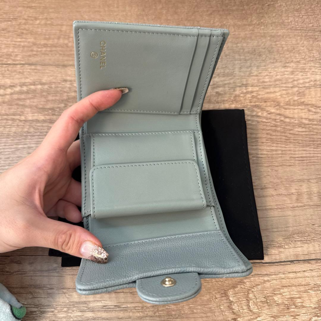 極美品 CHANEL マトラッセ 三つ折り財布 限定品