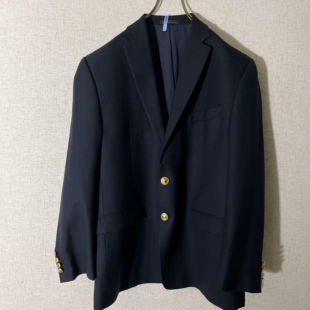 ラルフローレン 紺ブレ金ボタン ジャケット ブレザー ネイビー クリーニング済み