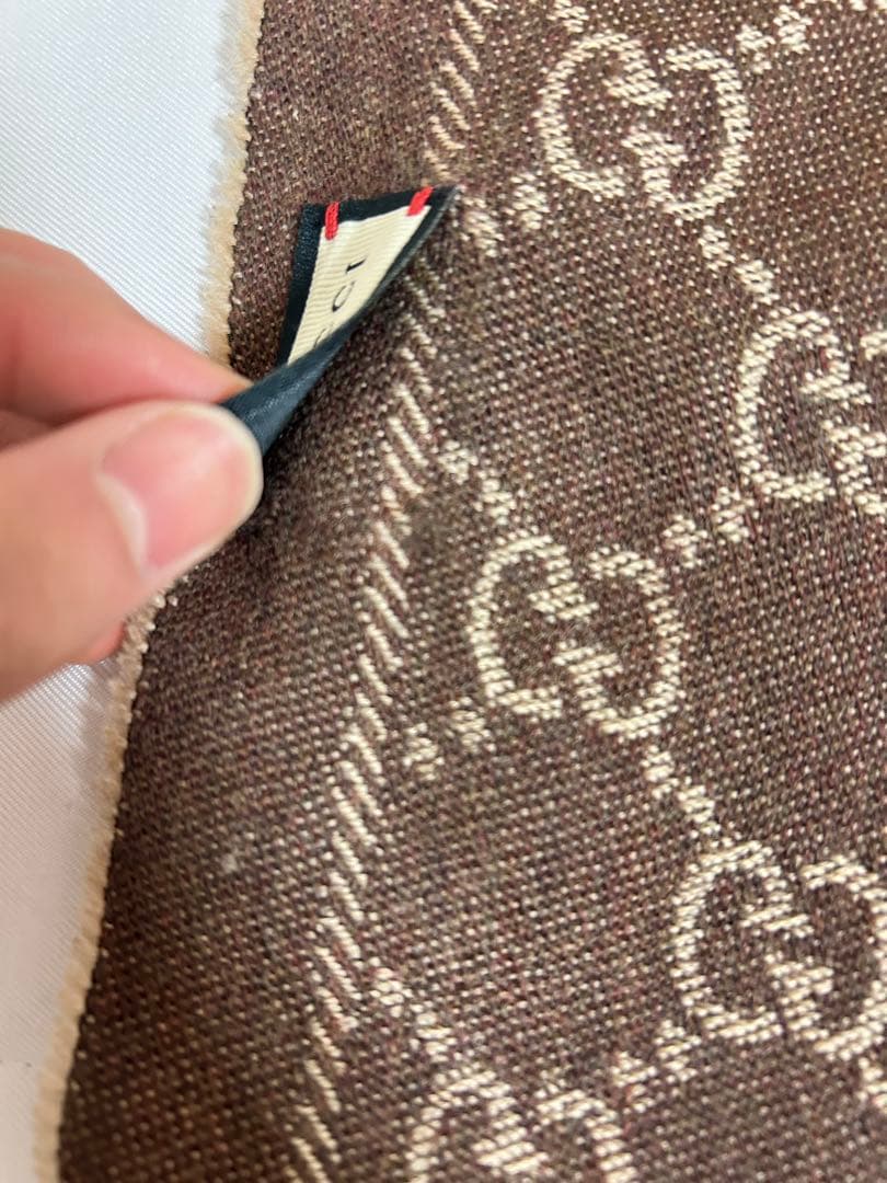 Gucci GGパターン マフラー ベージュ
