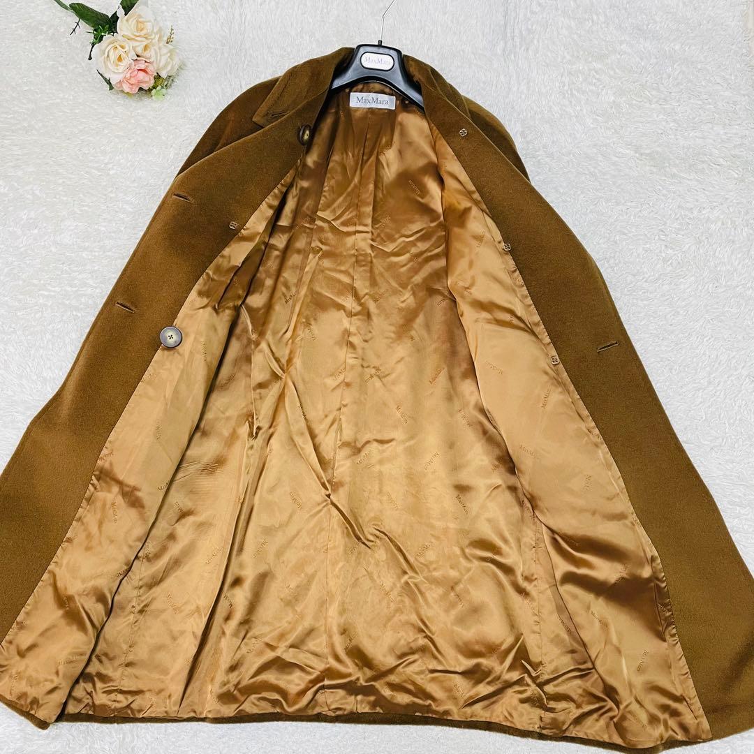 Max Mara✨最高級白タグ カシミヤ混ダブルブレスト アイコンコート 40