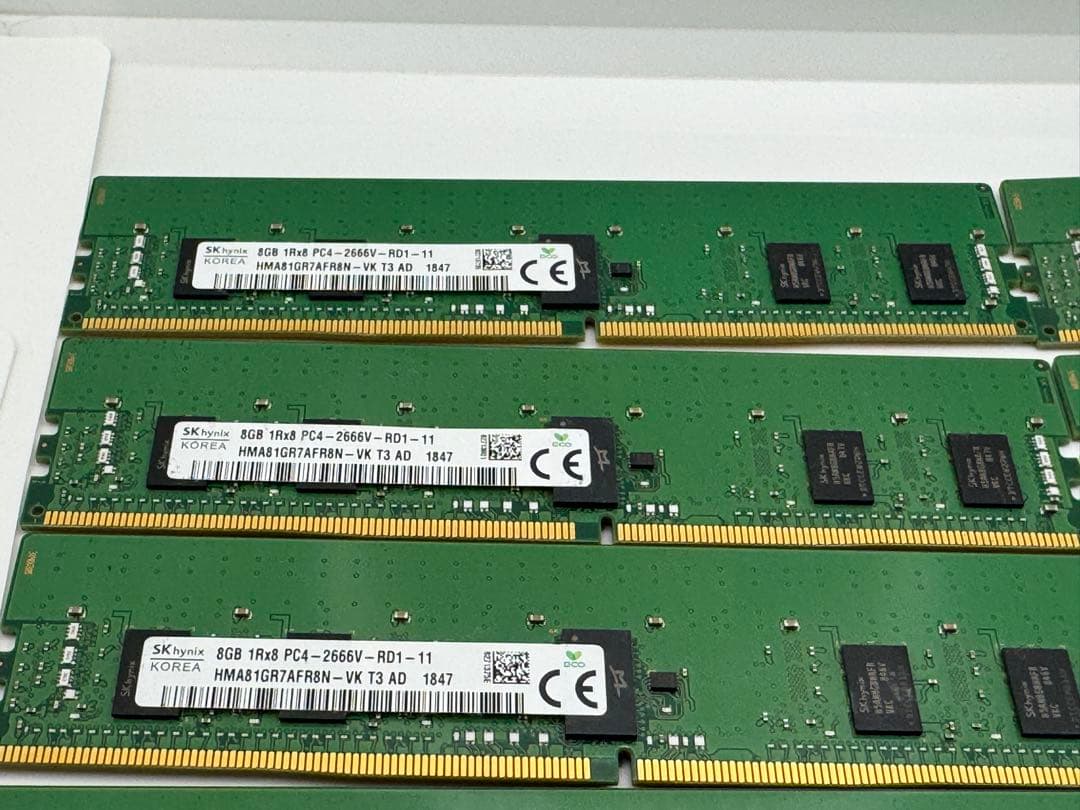 ⑧ SKhynix DDR4 PC4-2666V 8GB8枚セット