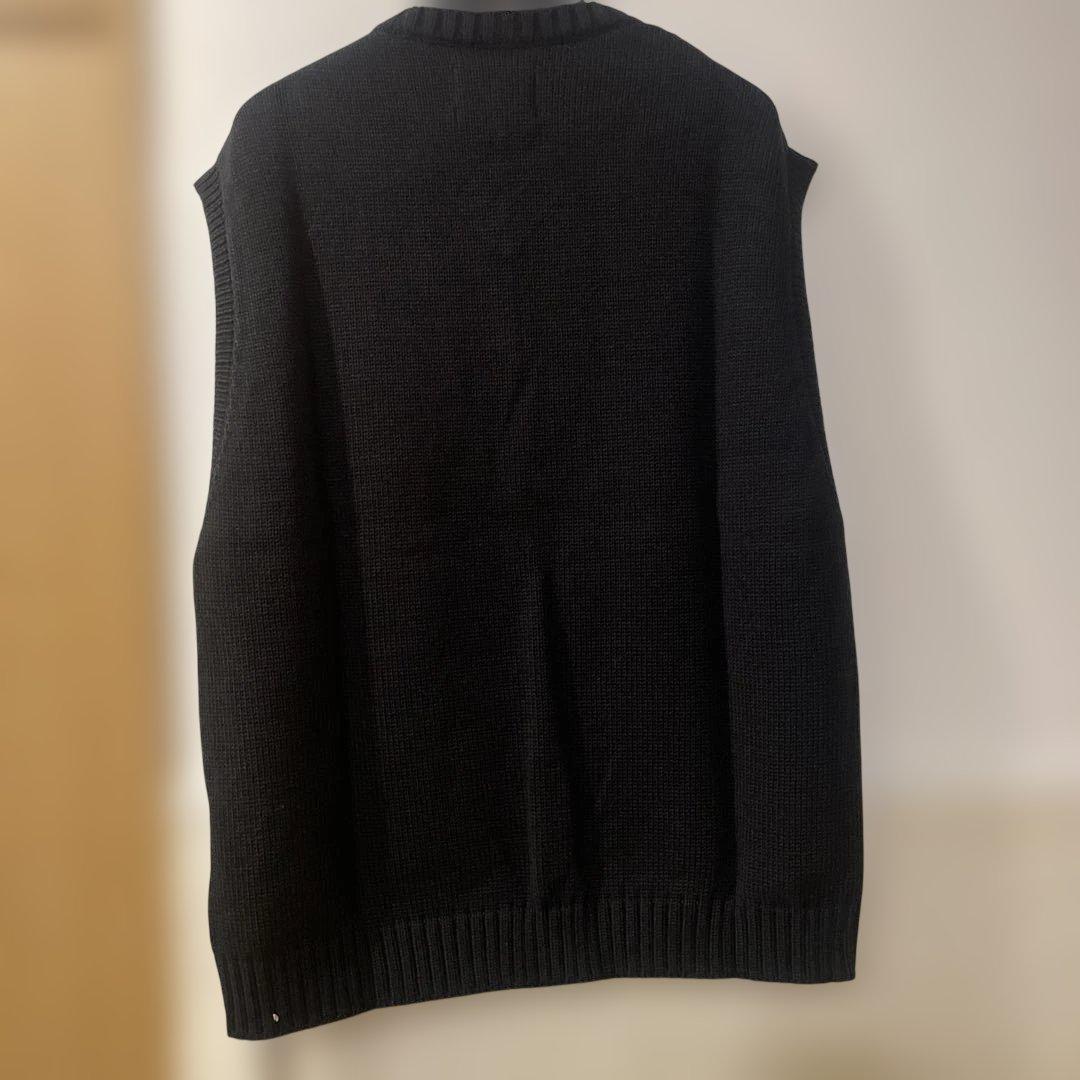 WTAPS ブラック Vネック ベスト　ニット