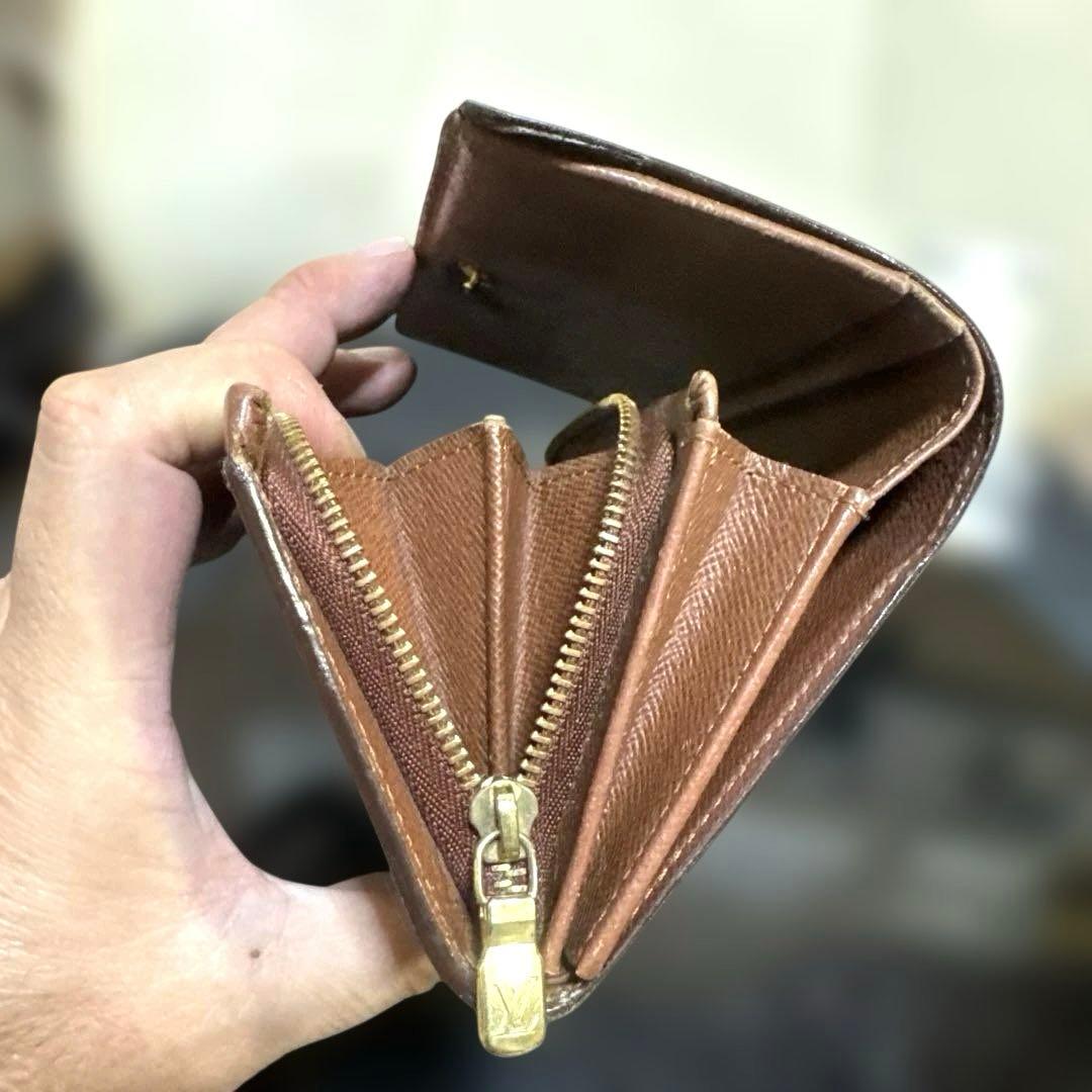 ⑩☆優良品/後期型・カードポケットあり ☆ モノグラム♪Ｌ字型ファスナー財布