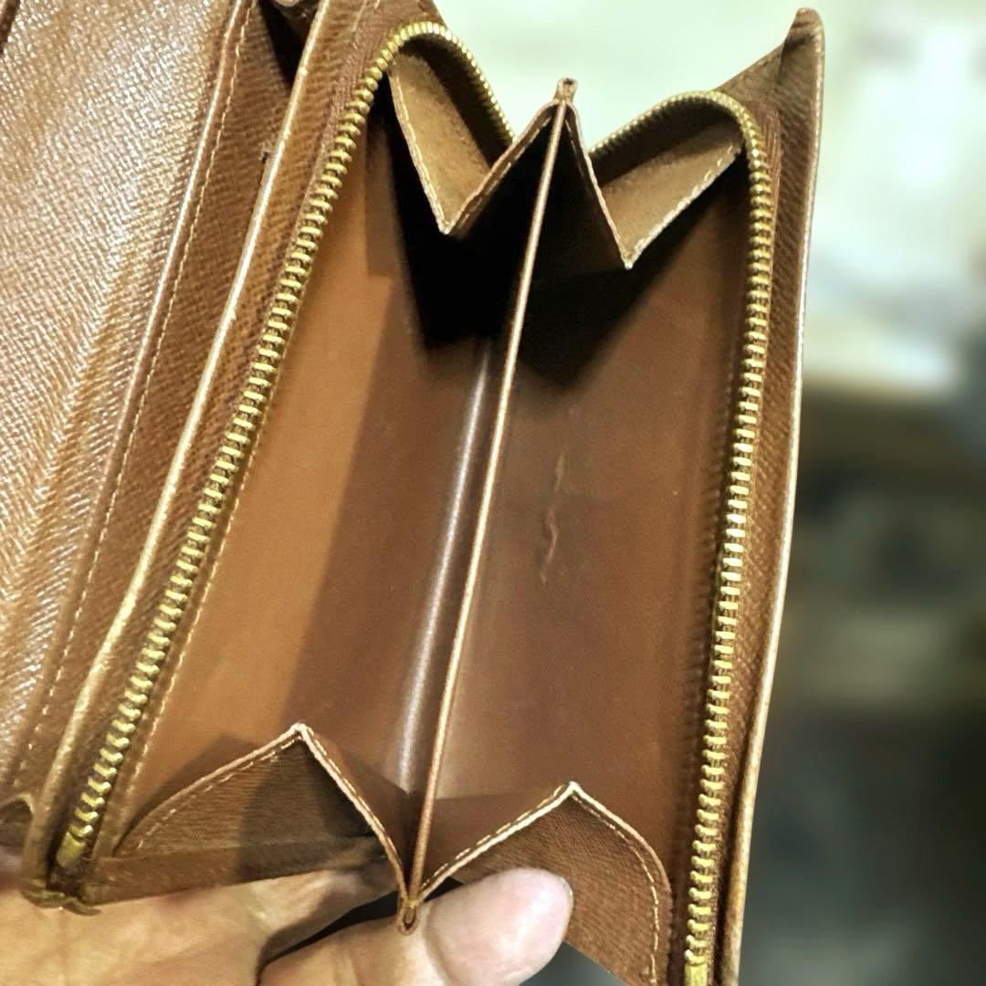 ⑩☆優良品/後期型・カードポケットあり ☆ モノグラム♪Ｌ字型ファスナー財布