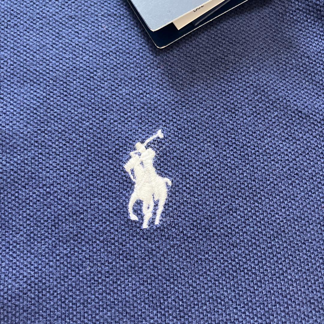 新品 Polo Ralph Lauren 刺繍ロゴ ポロシャツ M 紺