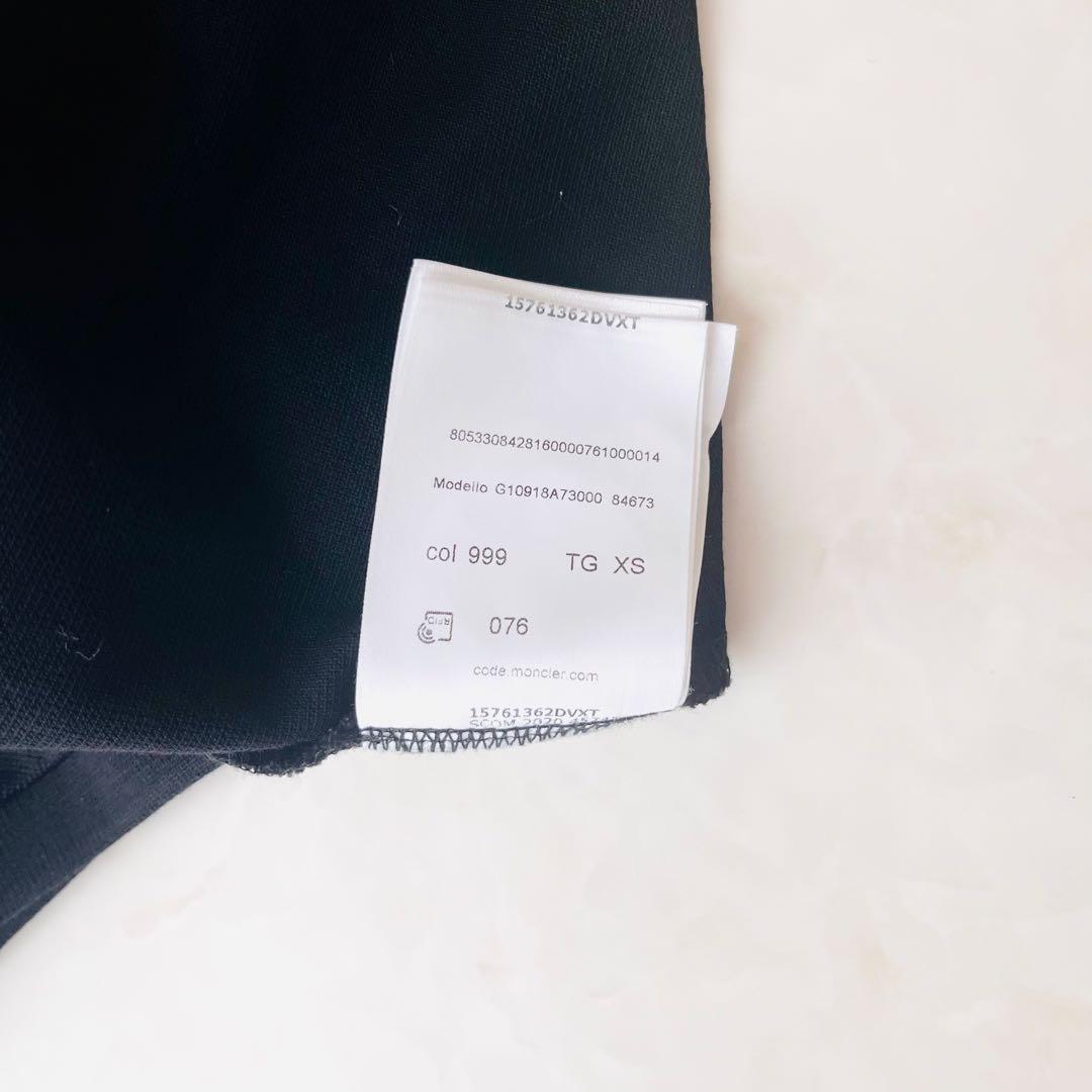 MONCLER モンクレール ポロシャツ XS ブラック 綿100% ゴルフ