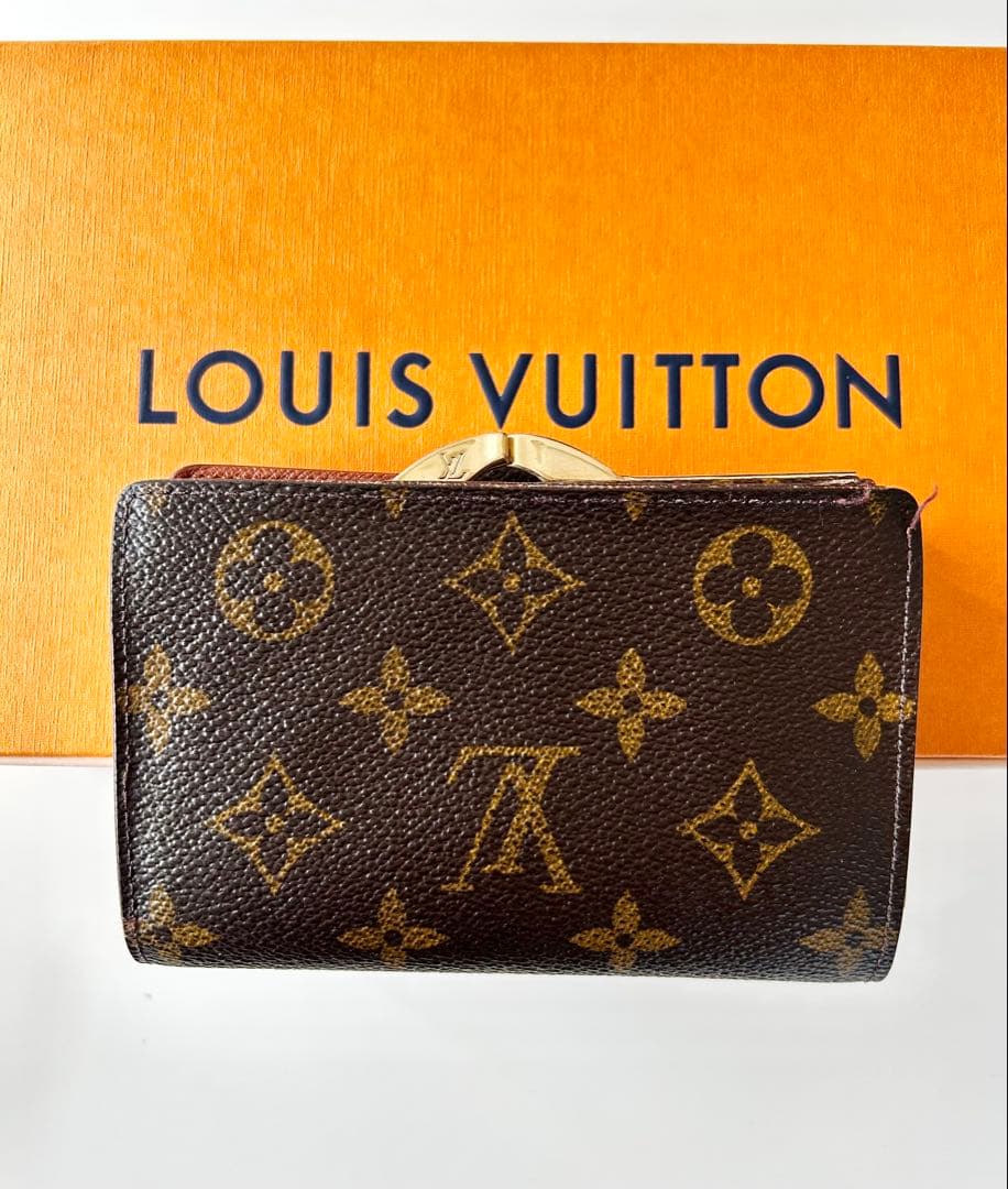 【LOUIS VUITTON】モノグラム　二つ折り財布　がま口