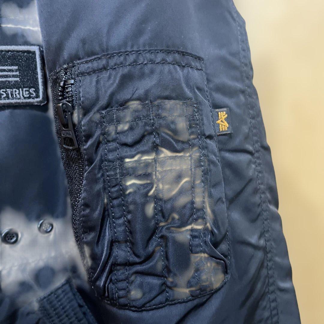 ALPHA INDUSTRIES ブラック フライトジャケット M