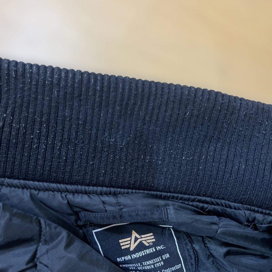 ALPHA INDUSTRIES ブラック フライトジャケット M