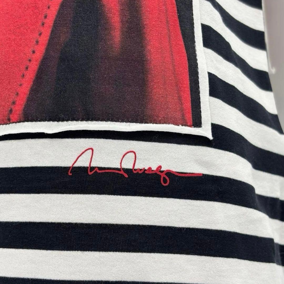 美品MaxMara　ROSSO　TシャツドッグXS　VANIGLIA黒白ボーダー