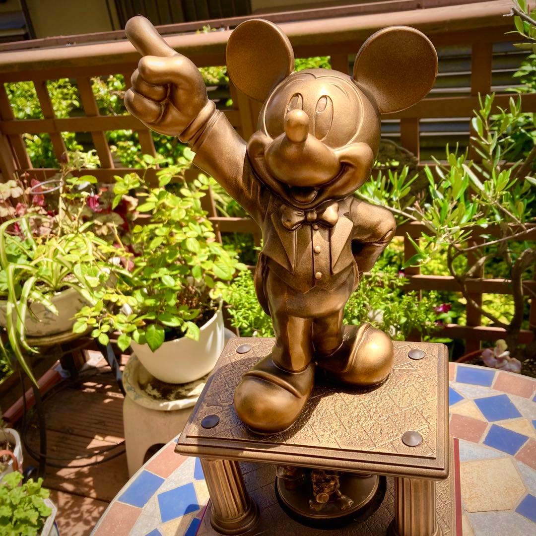 最終価格★大きなミッキー★ディズニーオーケストラブロンズ像 オルゴール 第一生命