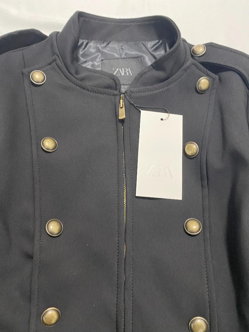 新品✨ ZARA ナポレオンジャケット ボタン付きフィットブレザー S