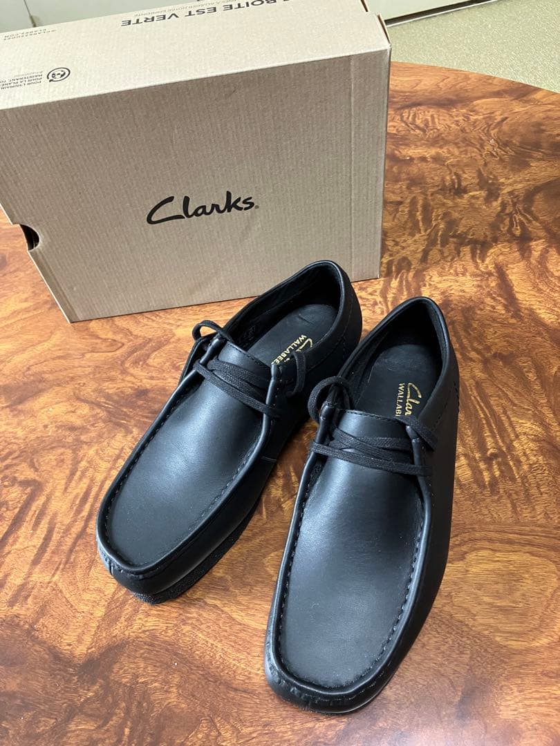 Clarks WallabeeEVO WP （ブラックレザー） 25.0