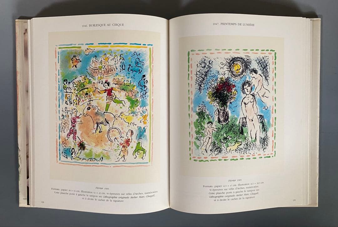 洋書シャガール　リトグラフ　Ⅳ.Ⅴ 2冊
