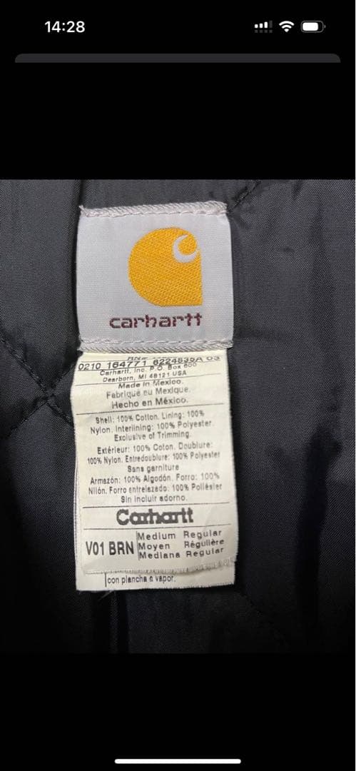 早いもの勝ち　即購入歓迎いたします。Carhartt ベージュ ジッパーベスト