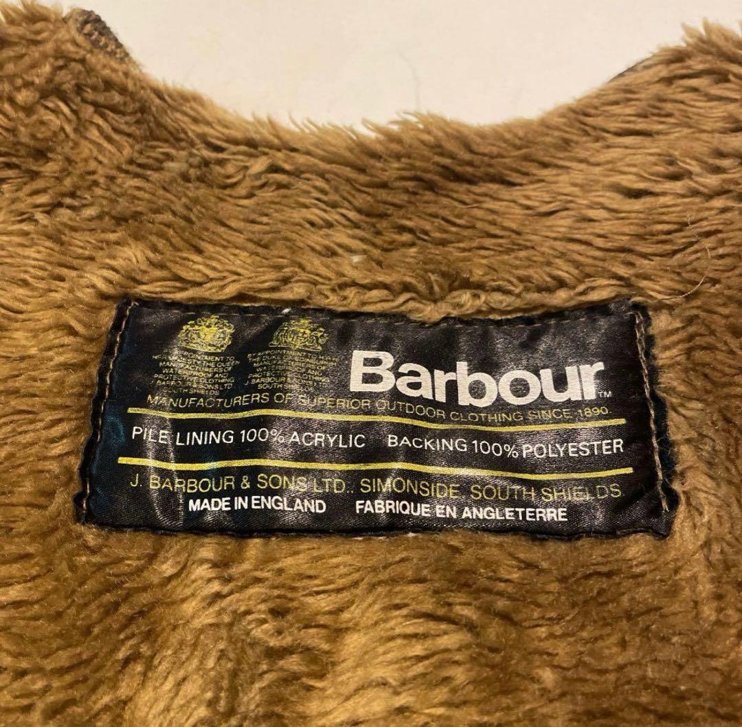 80s Barbour バブアー ボアライナー ベストc42 J