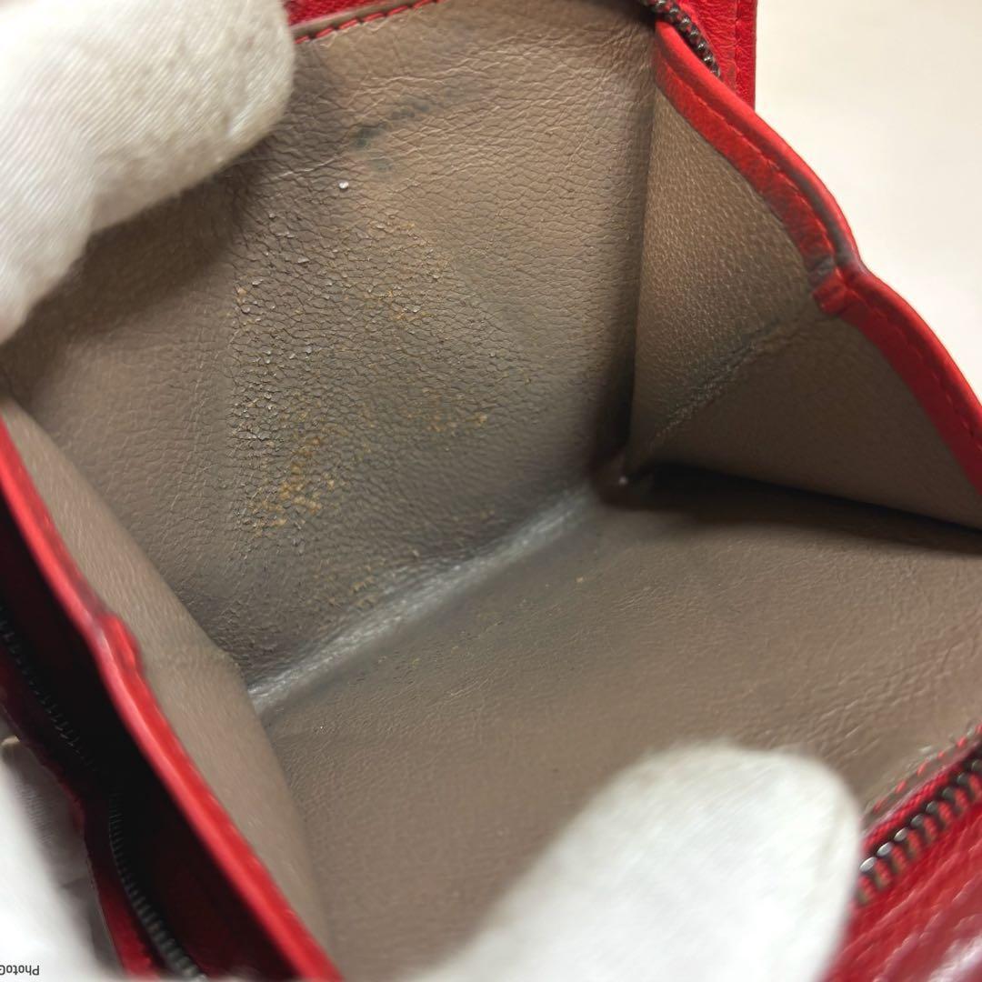 BottegaVeneta＊ボッテガヴェネタ＊折財布＊赤✨