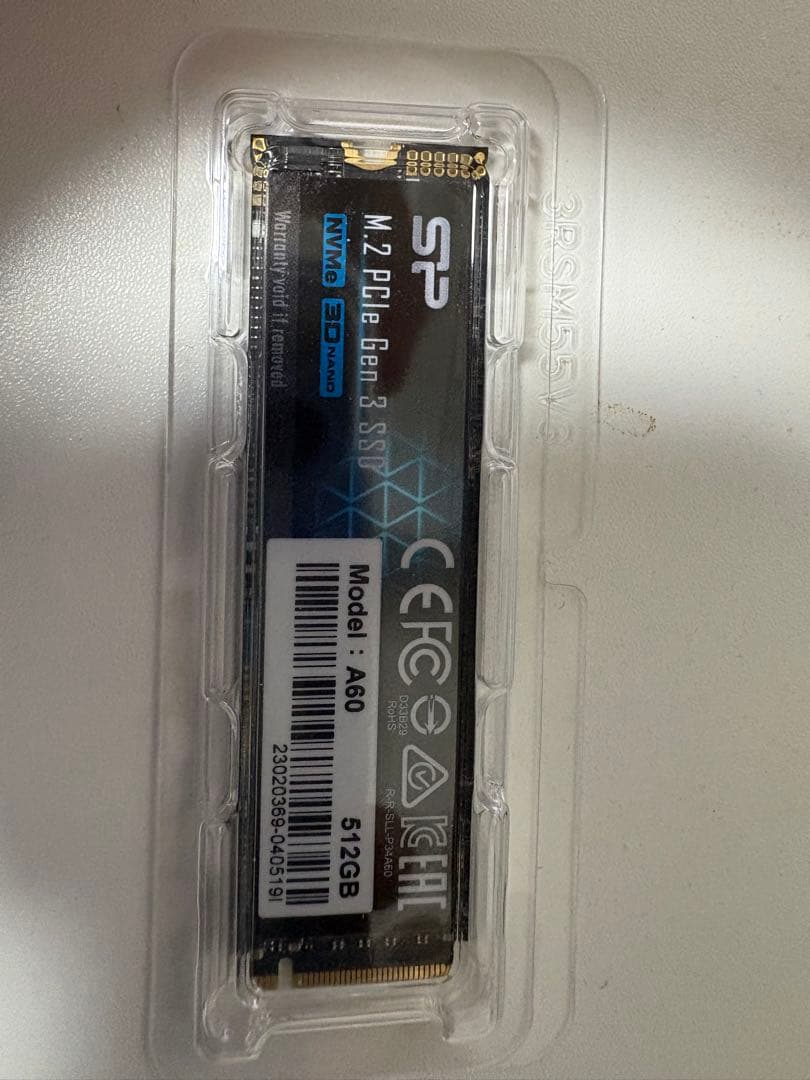 シリコンパワー A60 512GB M.2 SSD