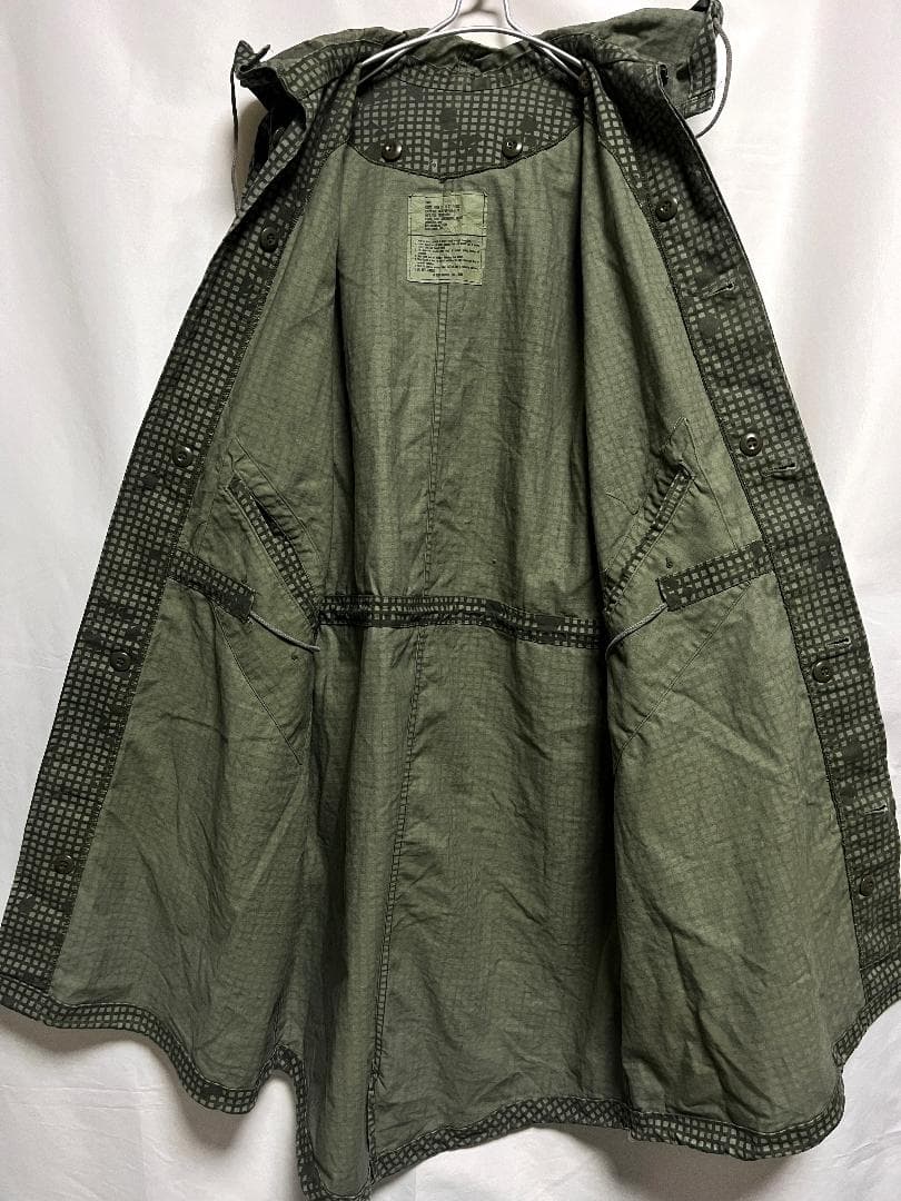 80's 米軍実物 ナイトカモフラージュフィッシュテール モッズコート S