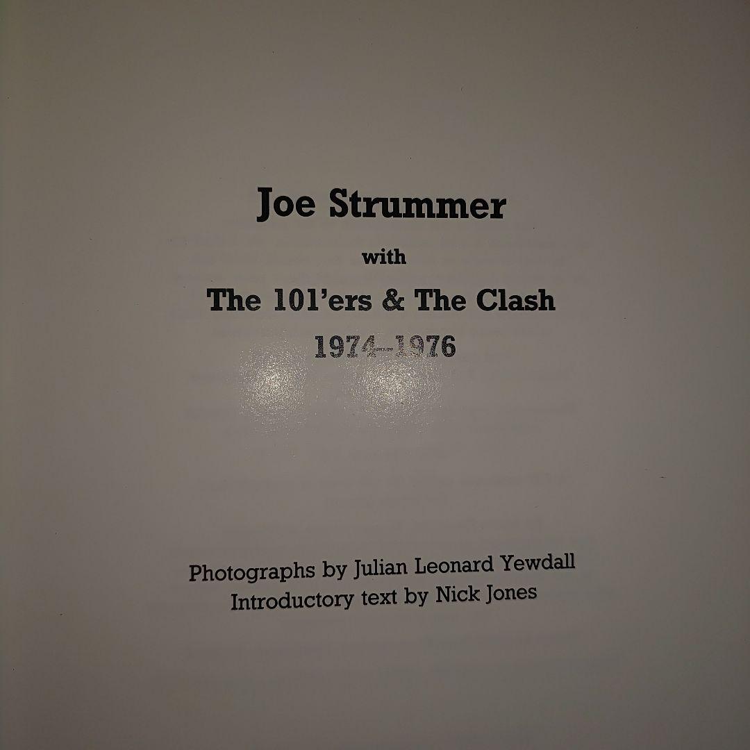 JOE STRUMMER 写真集 101'ERS & THE CLASH
