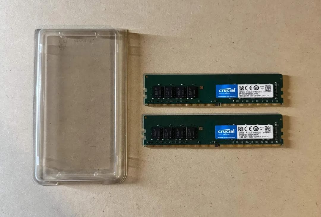 crucial PCメモリ32GB(16GB x2) DDR4 3200