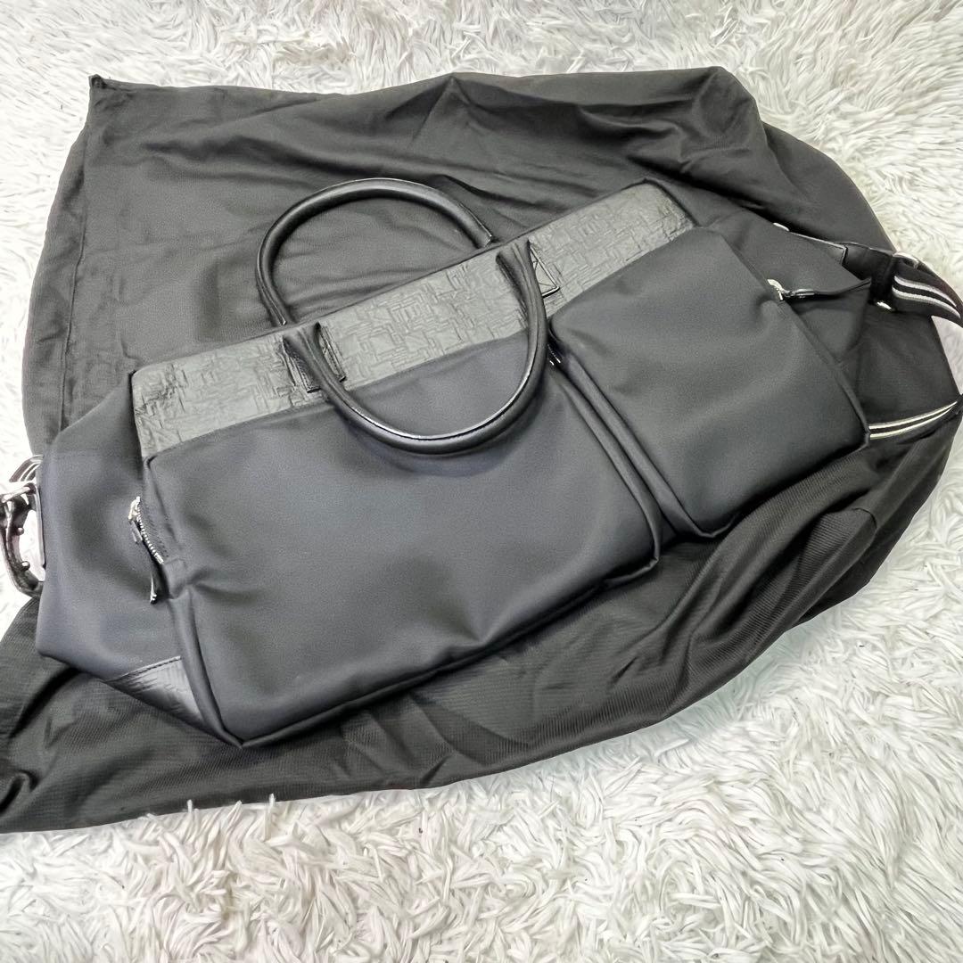 ほぼ未使用✨ダンヒル D8 2way ビジネスバッグ ボストン レザー 黒