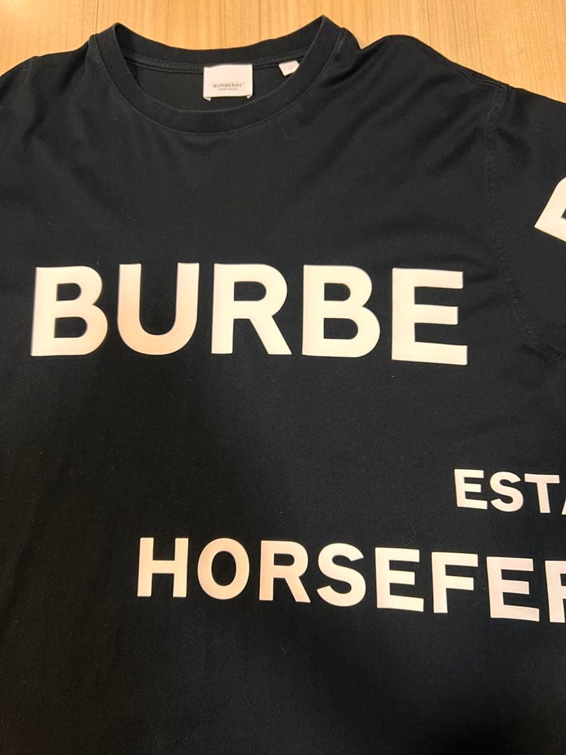 BURBERRY ホースフェリー ロゴTシャツ ブラック 半袖バーバリー メンズ