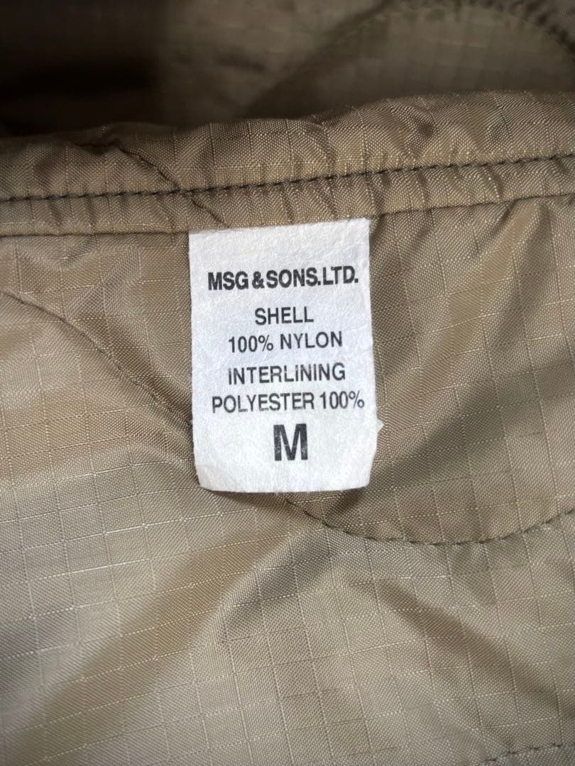 【希少】MSG&SONS M-65 PARKA ライナー付3点セット サイズM