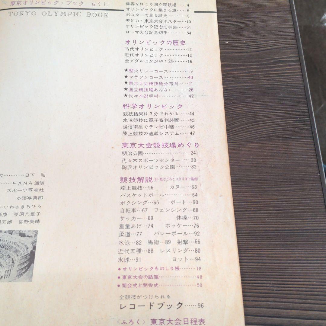 （昭和の）東京オリンピックの本　２冊　発行記念　公式記念　　メダル　貨幣