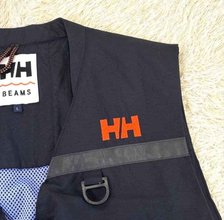 HELLY HANSEN × BEAMS フィッシングベスト ブラック L