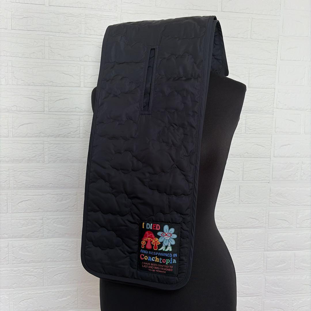 バ*デ様 新品！コーチトピア coachtopia ループスカーフ マフラー 黒