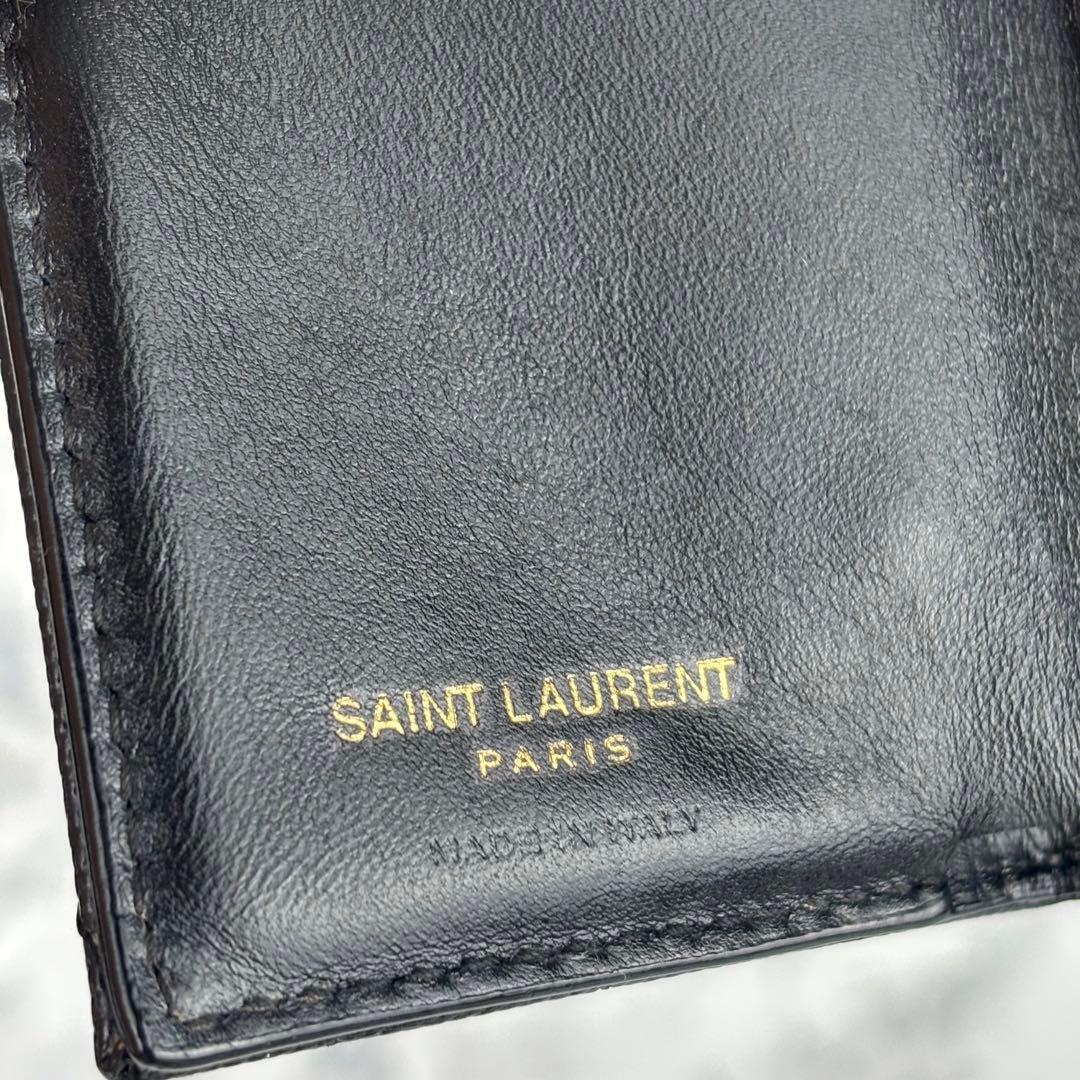 138 SAINT LAURENT サンローラン　三つ折り財布