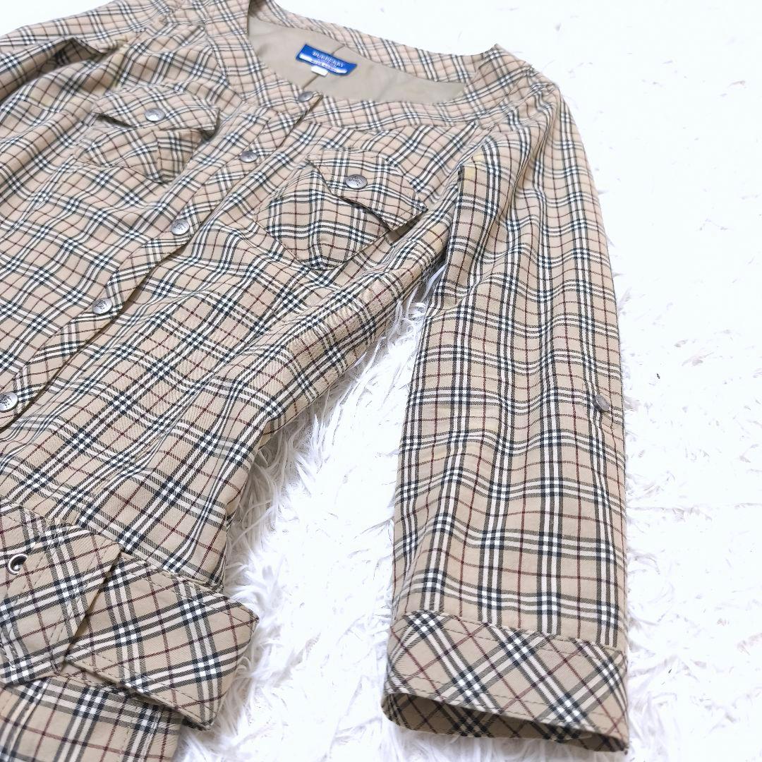 BURBERRY バーバリーノバチェックホースロゴ 2wayベルテッドワンピース