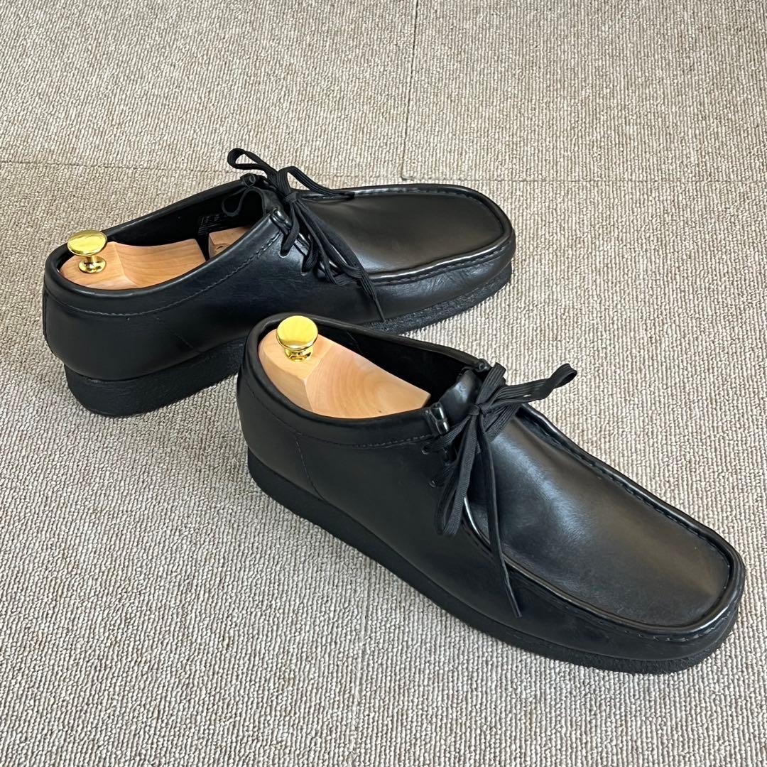 美品✨クラークス Clarks ワラビー ブラック レザー モカシン 27.0㎝