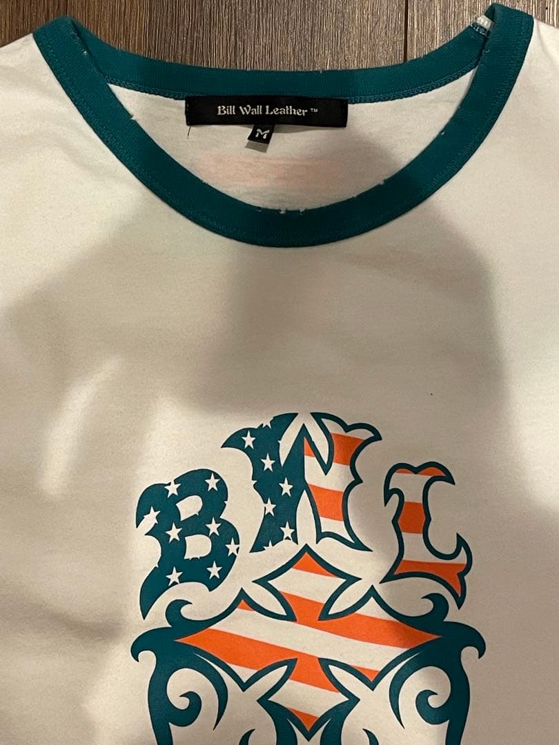 Bill Wall Leatherホワイト Tシャツ シルバーチェーン付き