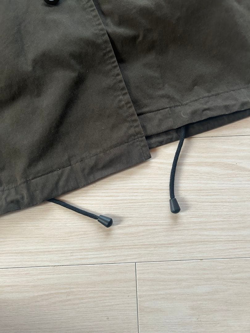 美品 MHL.キルトライナー付ブルゾン VINTAGE COTTON NYLON