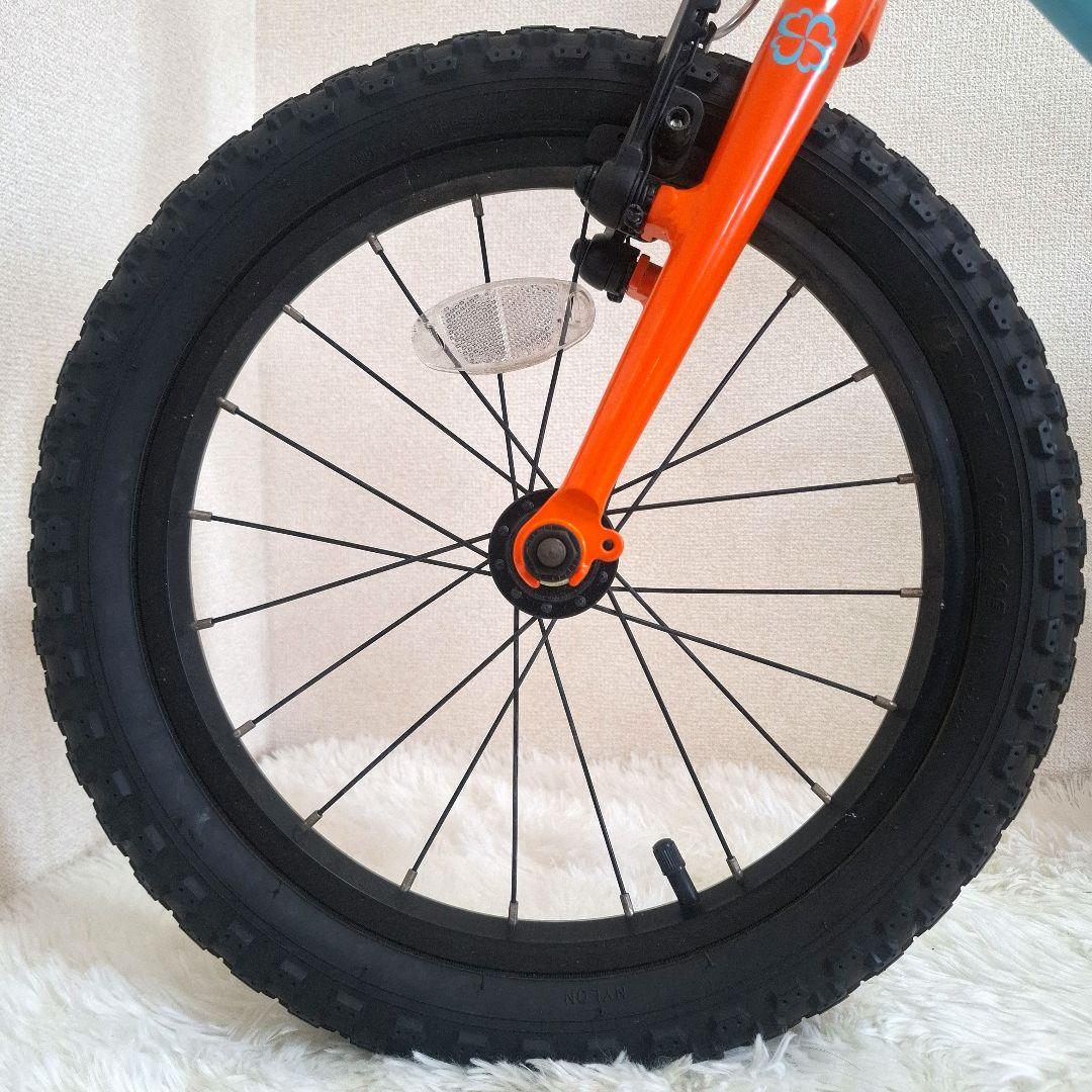 【美品】ヨツバサイクル 16サイズ キッズバイク 補助輪付き