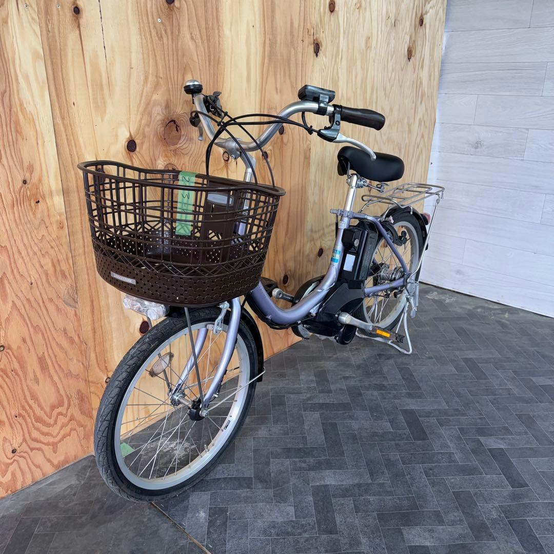 電動アシスト自転車 シルバー 20インチ バスケット付き