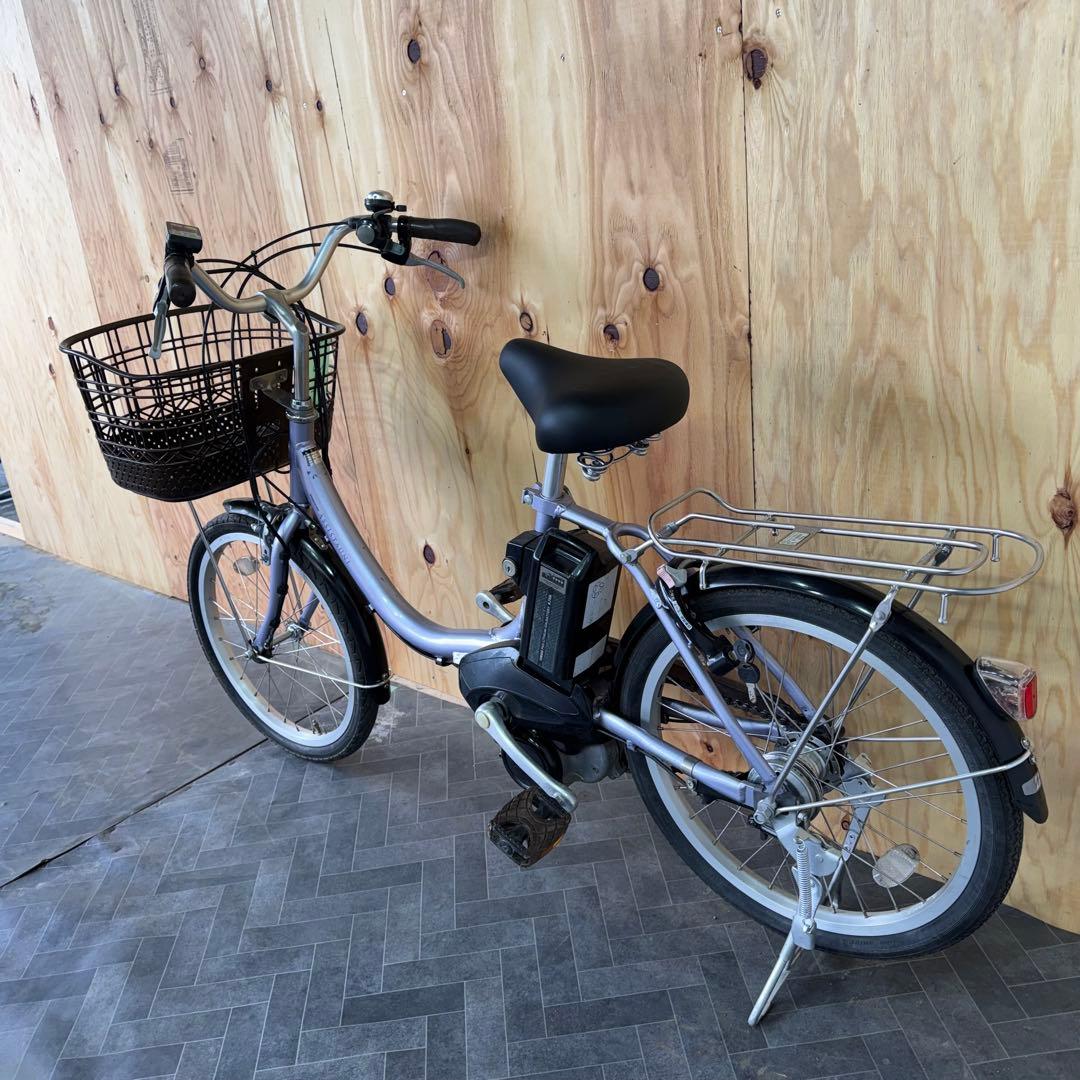 電動アシスト自転車 シルバー 20インチ バスケット付き