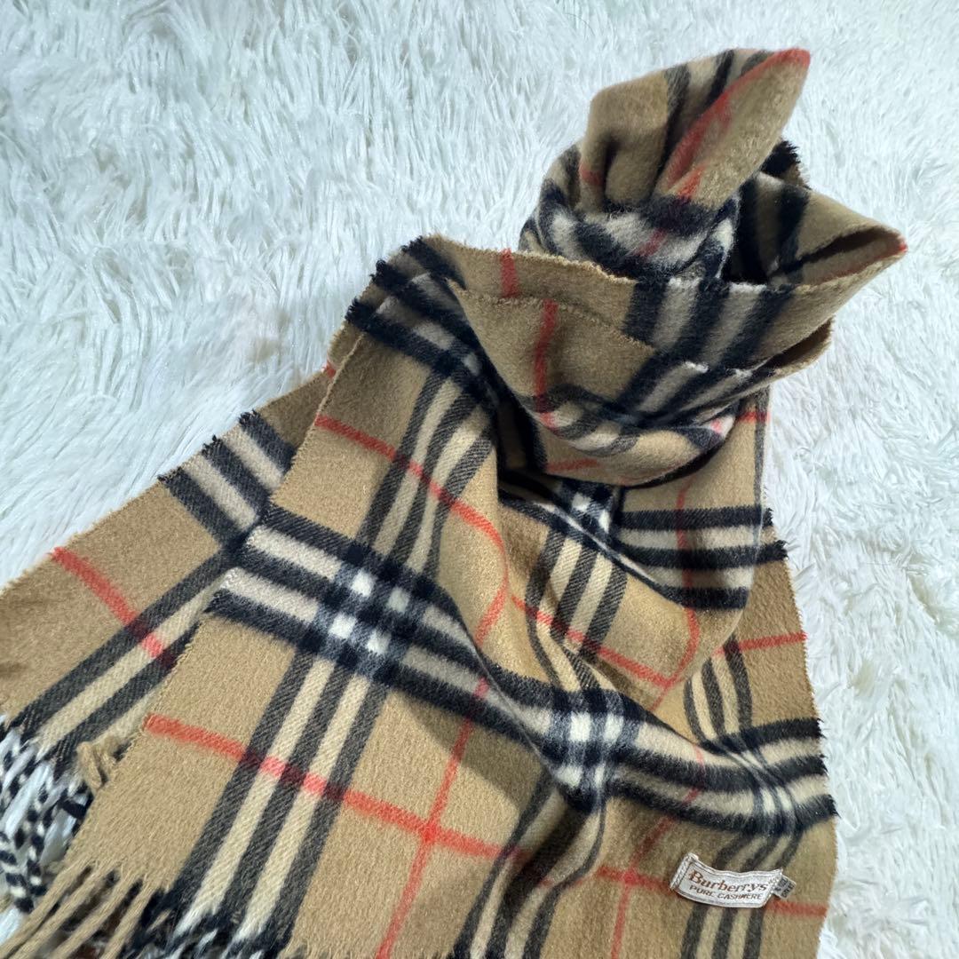 美品✨バーバリーズ マフラー ノバチェック カシミヤ100%