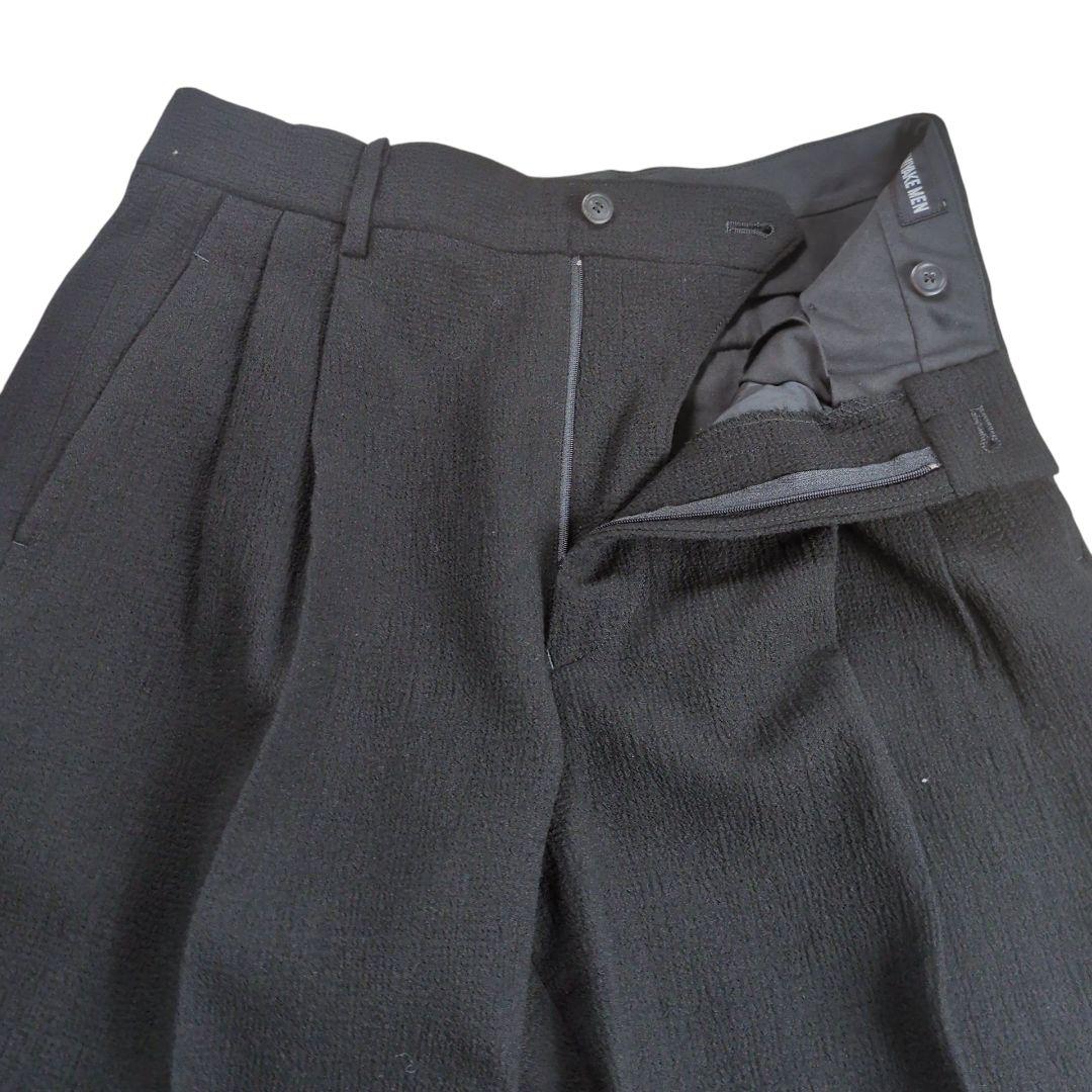 【希少】イッセイミヤケ メン ウール シルク混 マオカラー セットアップ
