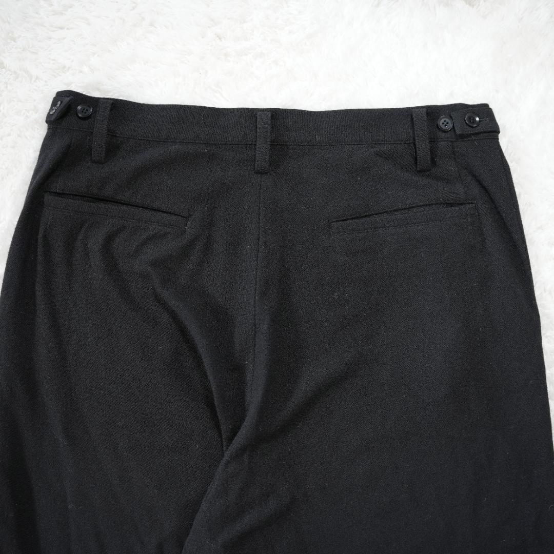 【美品】Yohji Yamamoto　ウールサルエルパンツ　Lサイズ　ブラック