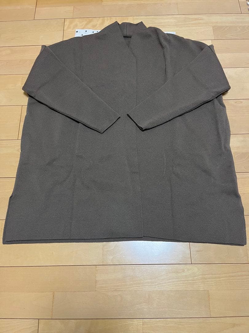 アイアイ【美品】ドゥーズイエムクラス　スムースニットガウンショートコート