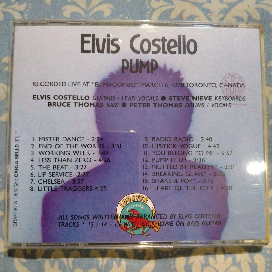 洋楽 ELVIS COSTELLO - PUMP / 1978 Live