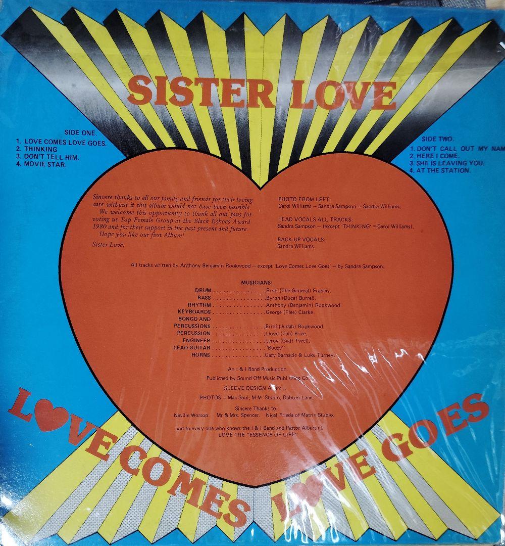 洋楽 SISTER LOVE LOVE COMES LOVE GOES LP