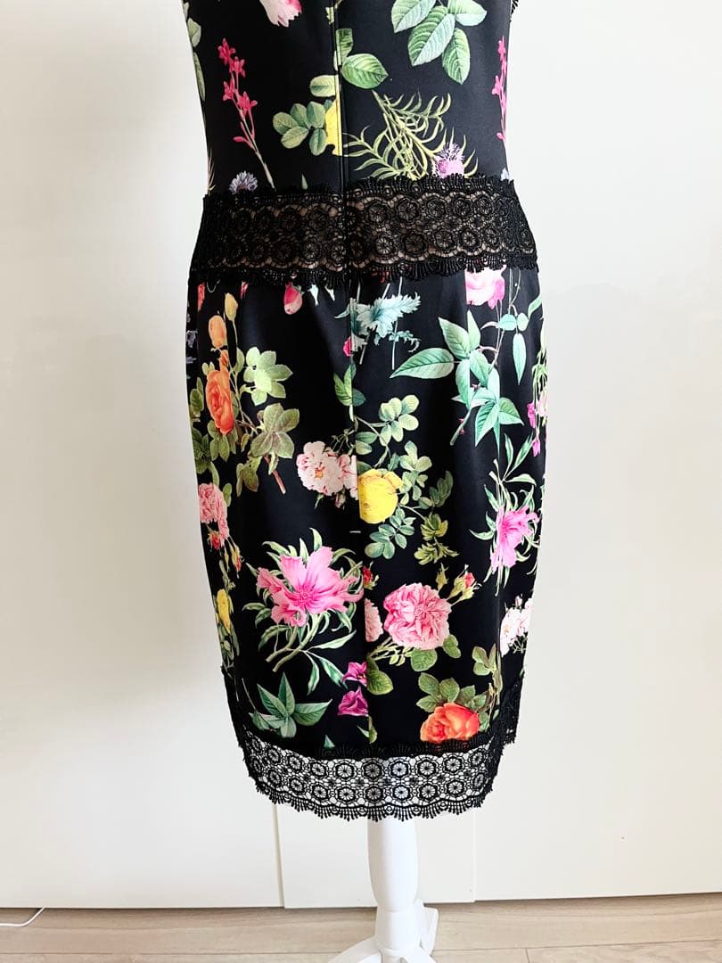 Tadashi Shoji フラワープリントドレス US 6