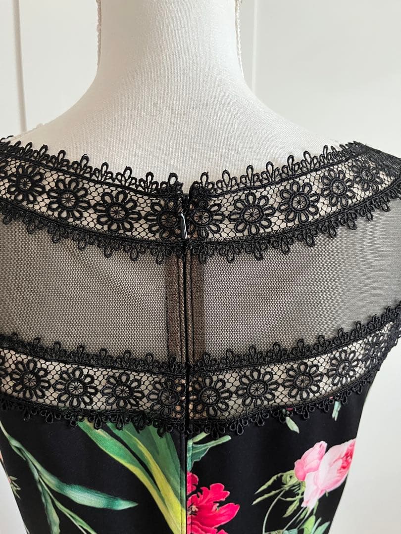 Tadashi Shoji フラワープリントドレス US 6