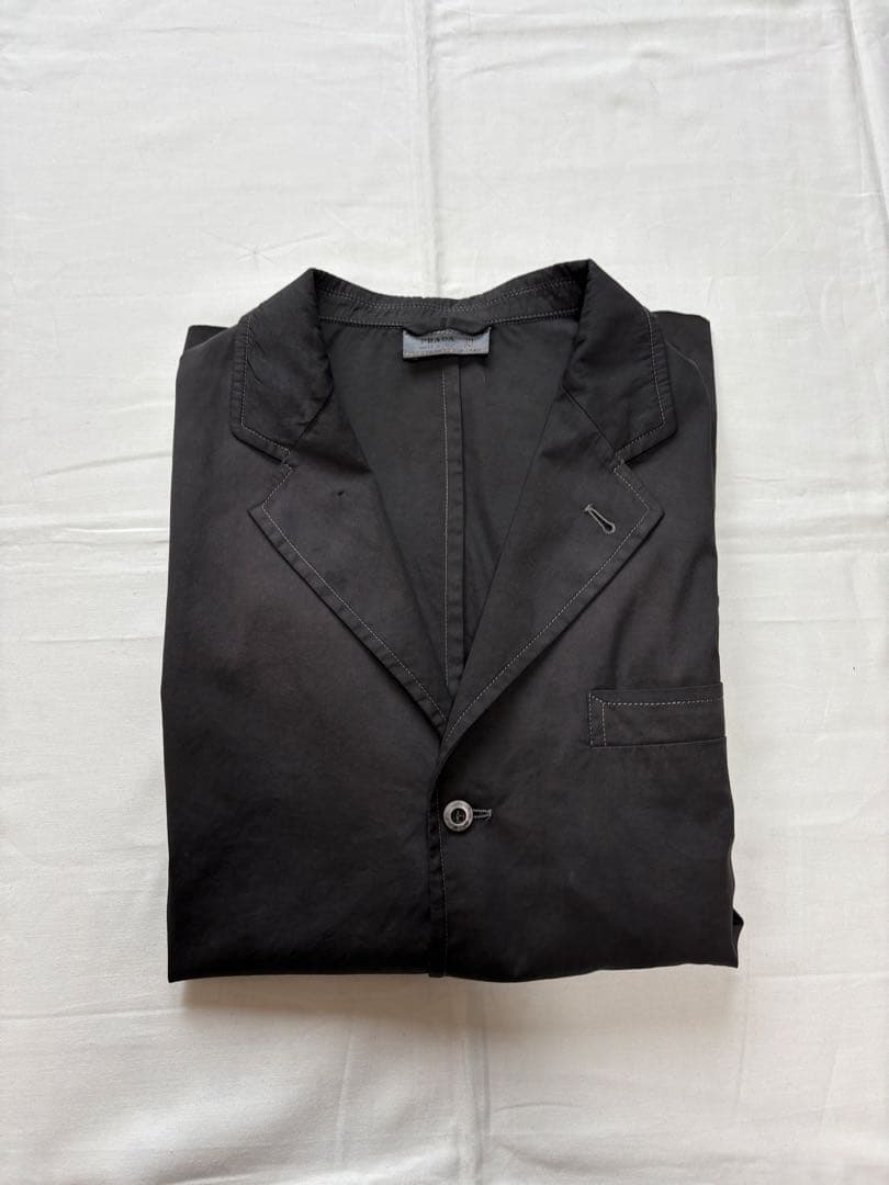 ジャケット・アウター 1998ss prada nylon tailored shirt (39)