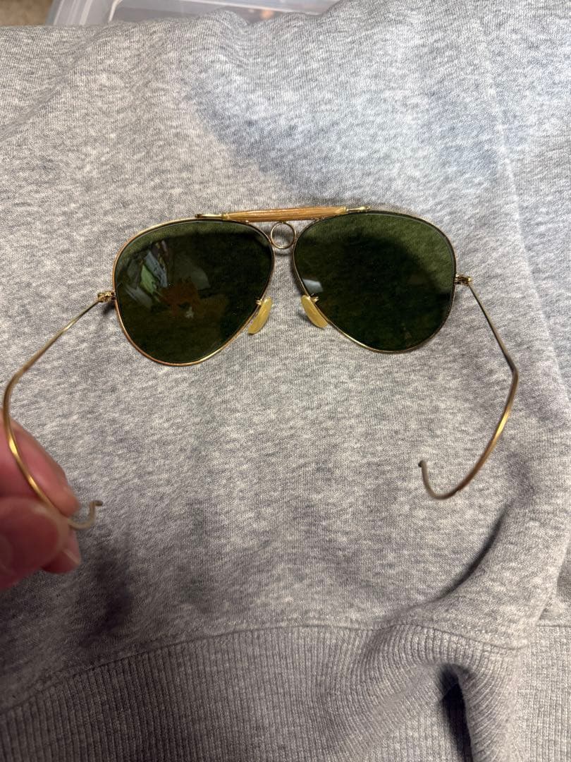 RAY BAN　USA製ビンテージ アビエーター サングラス グリーンレンズ