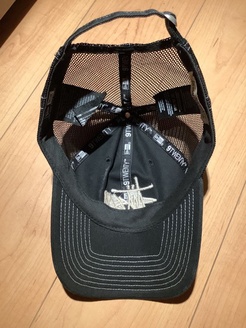 【美品】stussy メッシュキャップ ブラック